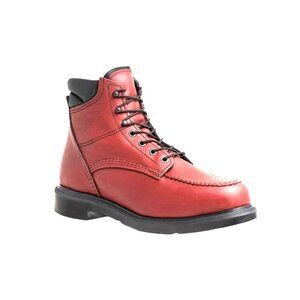 Red Wing Shoes Heritage 202 Leather Moc Toe Lace Work Boots Mens 10 E Oxblood Re